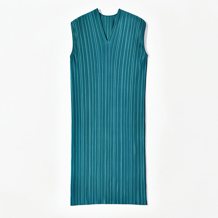 Vintage Inspired Pleated Midi Dress