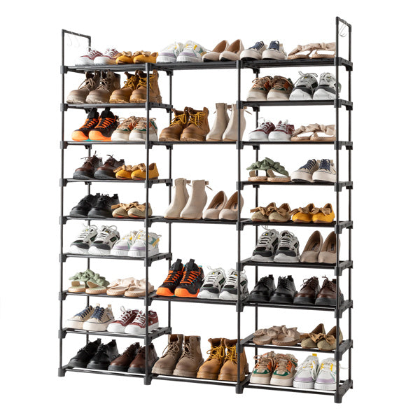 3 Rows And 9 Layers With Hooks Can Hold 50 Pairs Of Shoe Racks