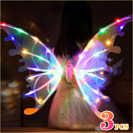 Electric Butterfly LED Dazzle Colors Lights Wings for Kids