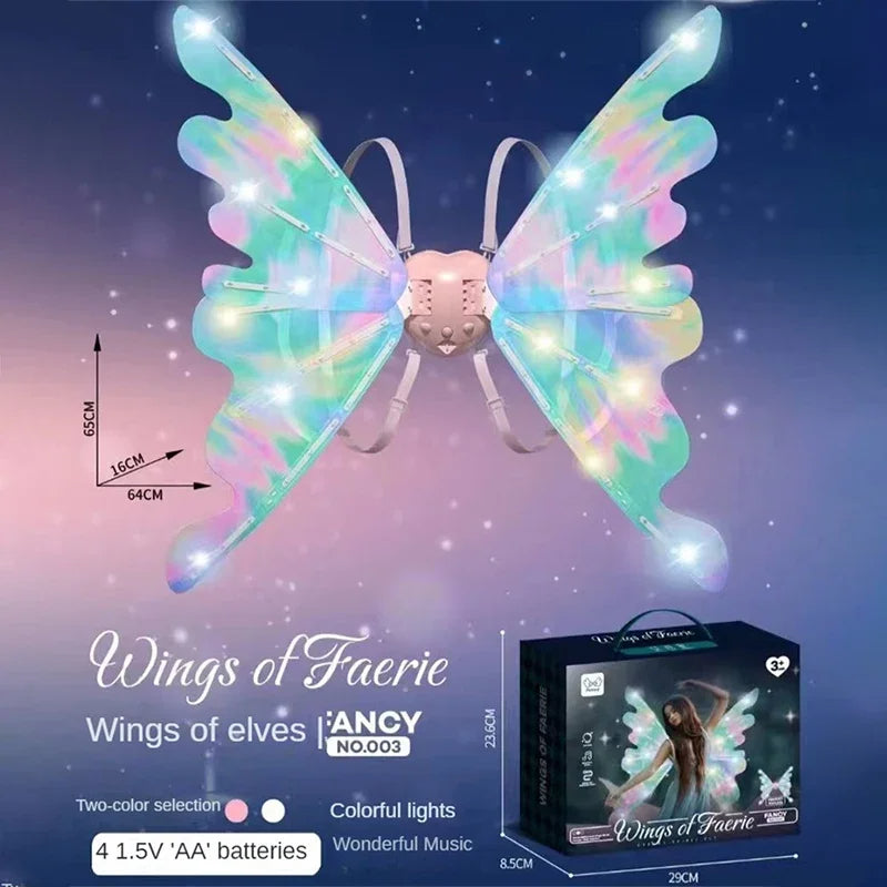 Electric Butterfly LED Dazzle Colors Lights Wings for Kids