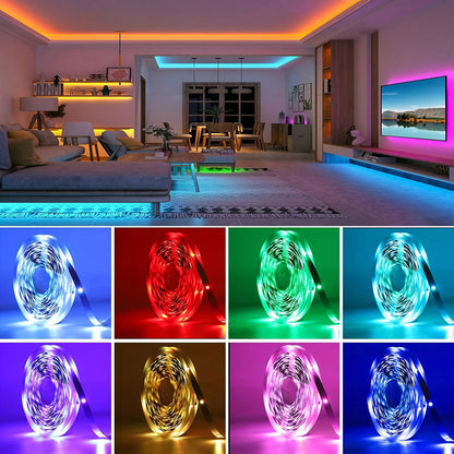 RGB LED Neon Remote Control Waterproof Decor Flexible Lights