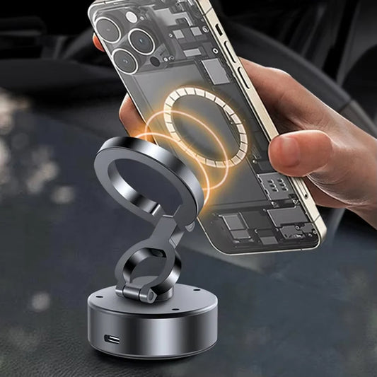 Car Magnetic Vacuum Bracket 360 Degree Rotating Mobile Phone Holder