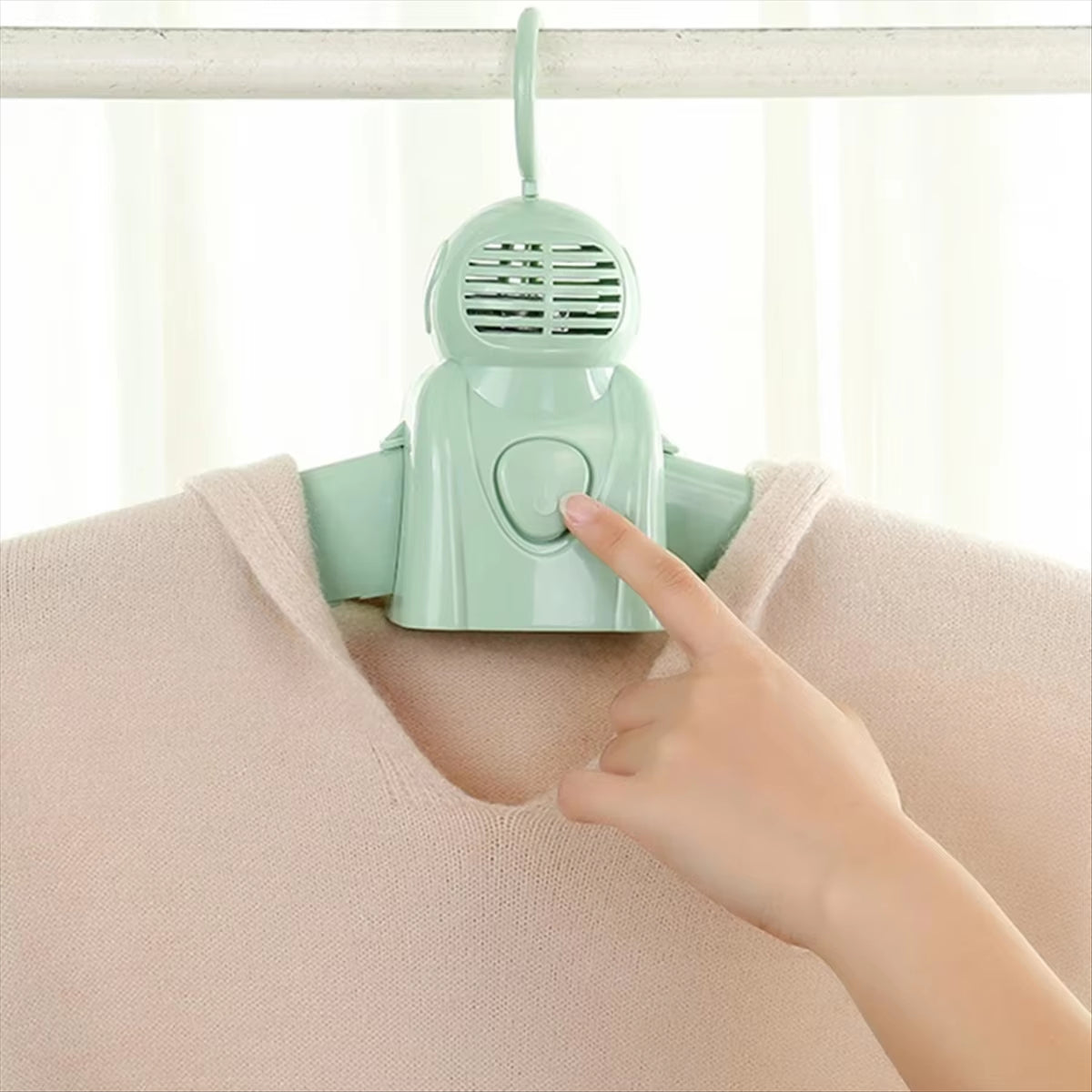 Portable Smart Warm Air Clothes & Shoes Dryer Hanger Useful at Home and Traveling