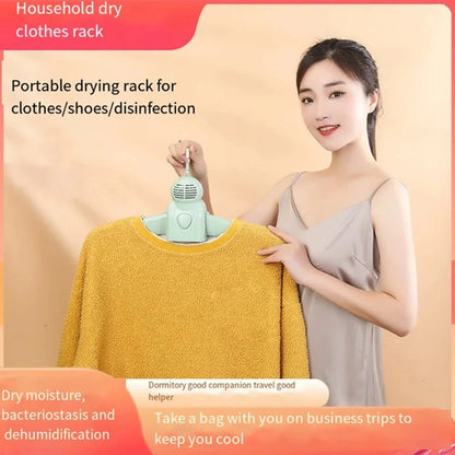 Portable Smart Warm Air Clothes & Shoes Dryer Hanger Useful at Home and Traveling