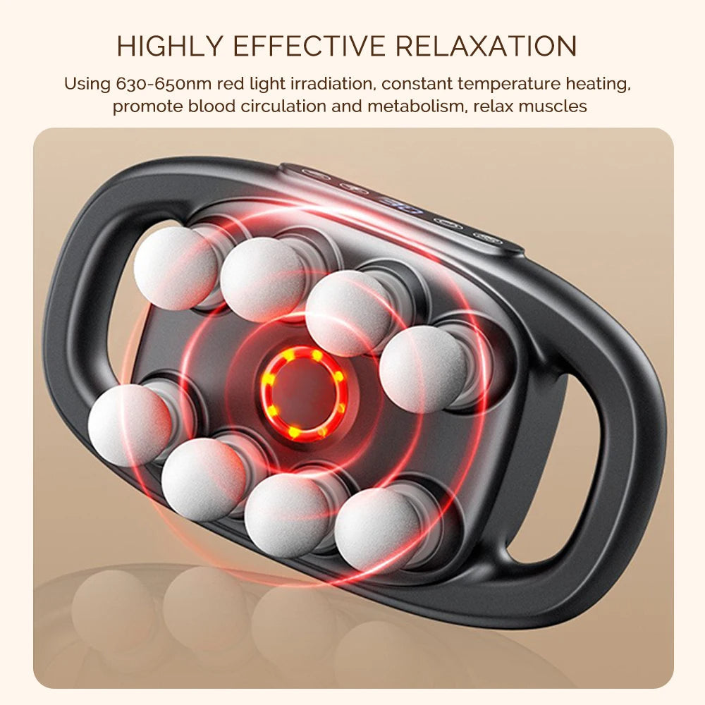 8 Heads High-Frequency Vibration Shoulder Neck Back Muscle Relaxation Massager